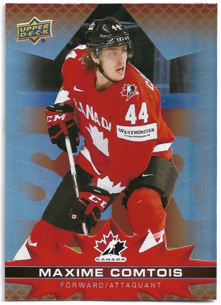 MAXIME COMTOIS 21-22 UD Tim Hortons Collector's Series Team Canada