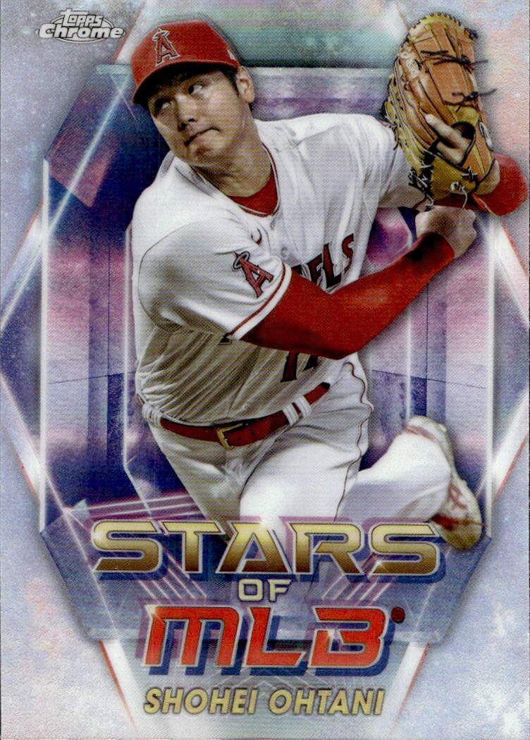 Chrome Stars of MLB SHOHEI OHTANI 2023 Topps Series 1 Baseball