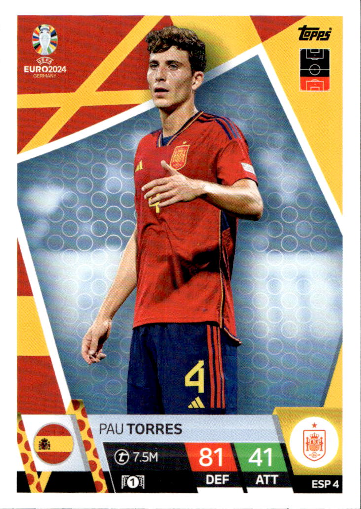 PAU TORRES 2024 EURO Match Attax