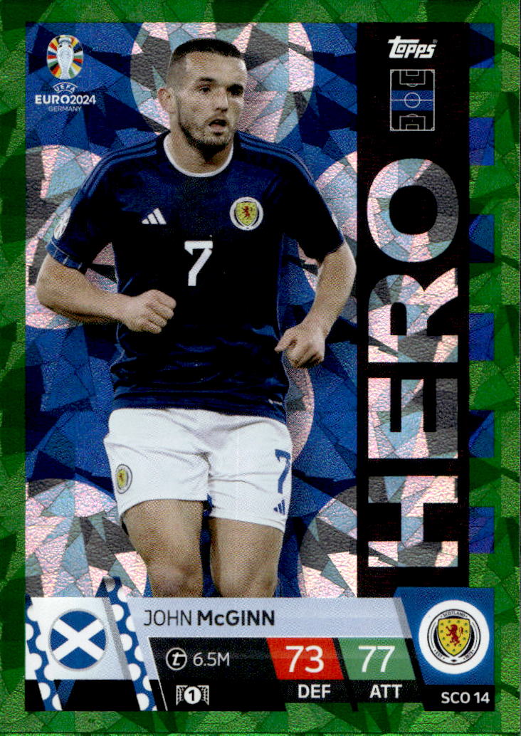 Emerald Hero JOHN MCGINN 2024 EURO Match Attax