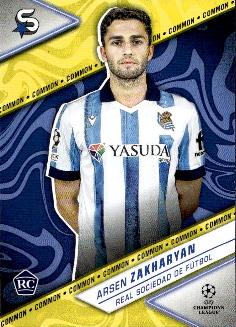 Rookie Common Yellow ARSEN ZAKHARYAN 23-24 Topps UEFA Superstars