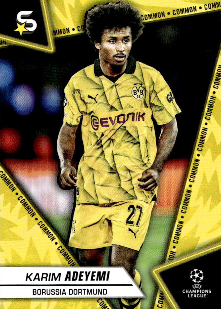 Variations Common Yellow KARIM ADEYEMI 23-24 Topps UEFA Superstars