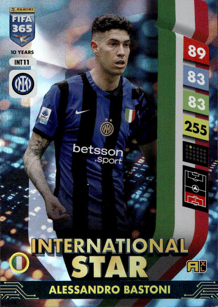 International Stars ALESSANDRO BASTONI 2025 Panini FIFA 365