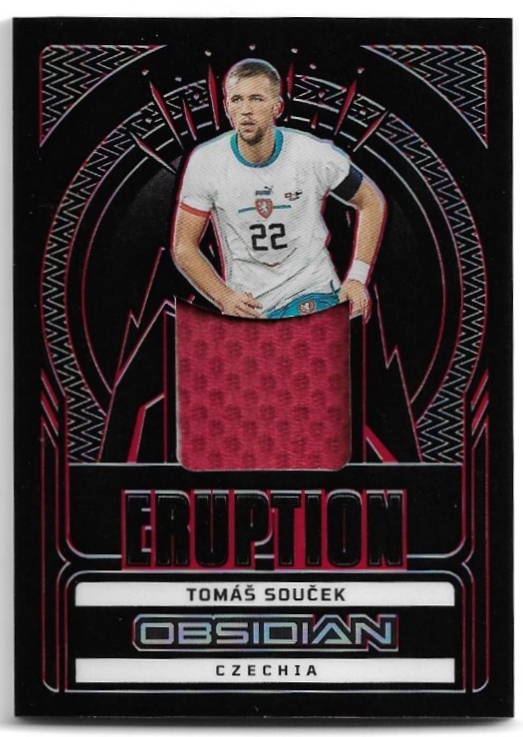 Jersey Red Eruption TOMÁŠ SOUČEK 22-23 Panini Obsidian Soccer /25