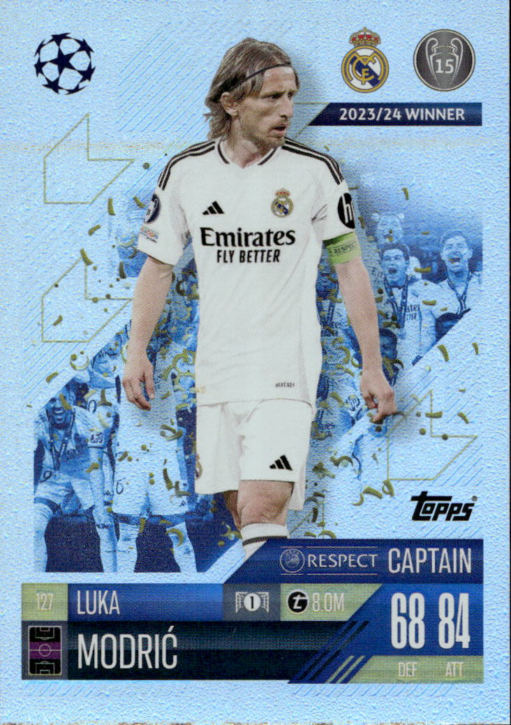 Champions Rainbow Foil LUKA MODRIC 24-25 Match Attax UCL