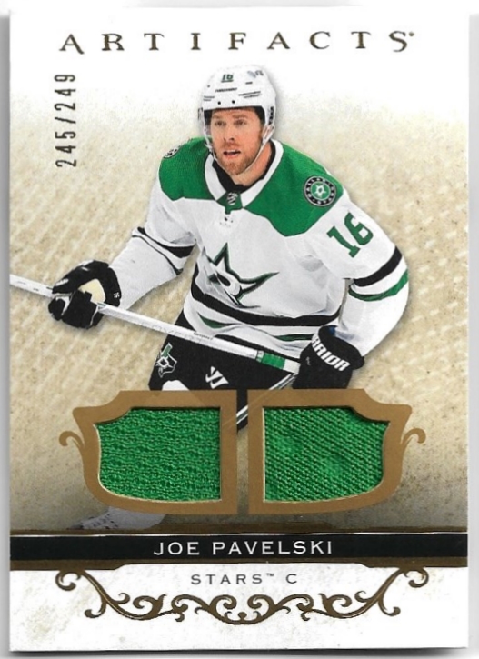 Jersey/Jersey Gold Material Relics JOE PAVELSKI 21-22 UD Artifacts /249