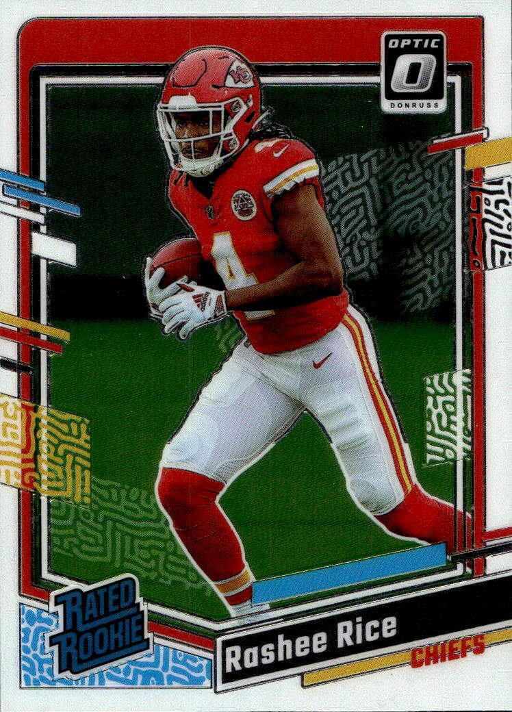 Rated Rookie RASHEE RICE 2023 Panini Donruss Optic Football