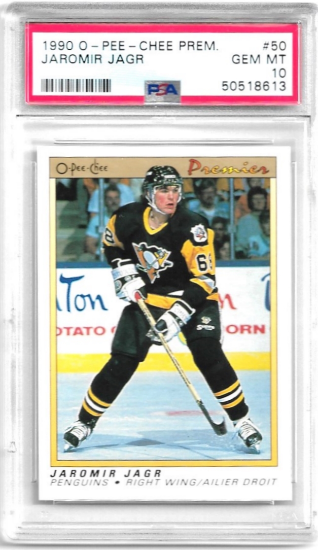 PSA 10 Rookie JAROMÍR JÁGR 90-91 O-Pee-Chee Premier