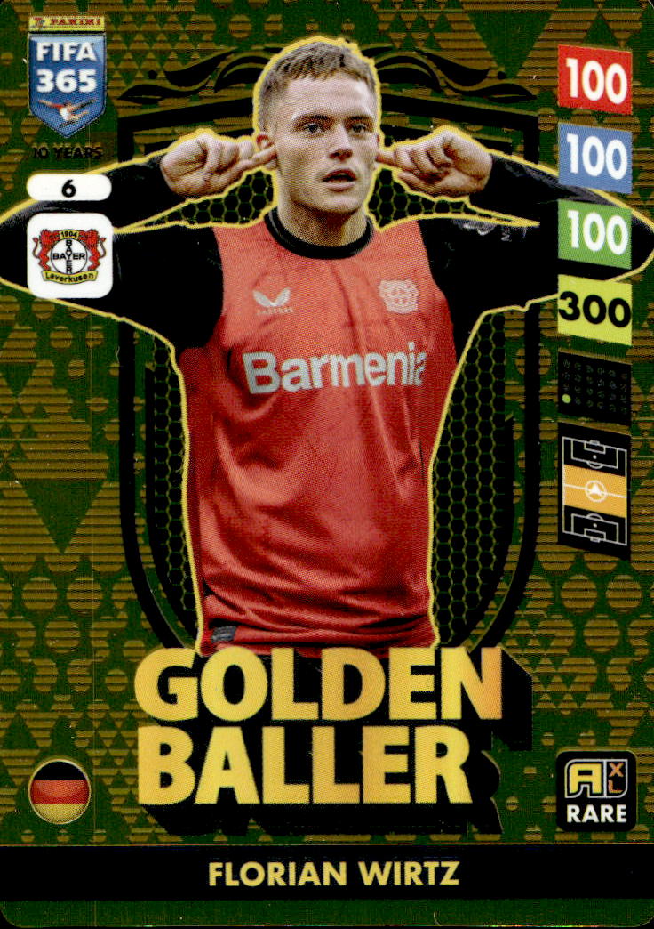 Golden Baller FLORIAN WIRTZ 2025 Panini FIFA 365