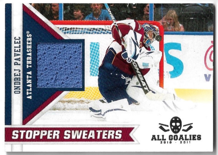 Jersey Stopper Sweaters ONDŘEJ PAVELEC 2011 Panini All Goalies