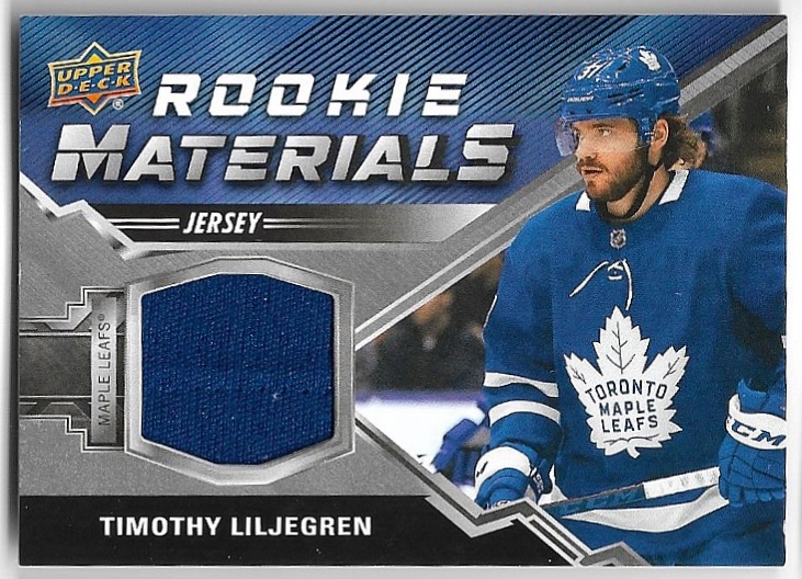 Jersey Rookie Materials TIMOTHY LILJEGREN 20-21 UD Series 2