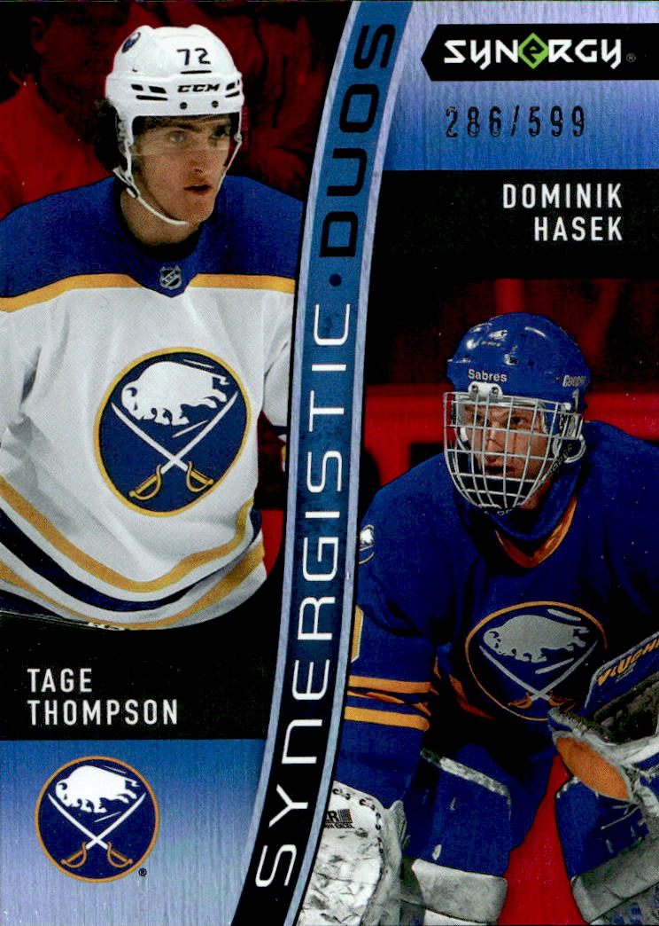 Red Synergistic Duos TAGE THOMPSON/DOMINIK HAŠEK 23-24 UD Synergy /599