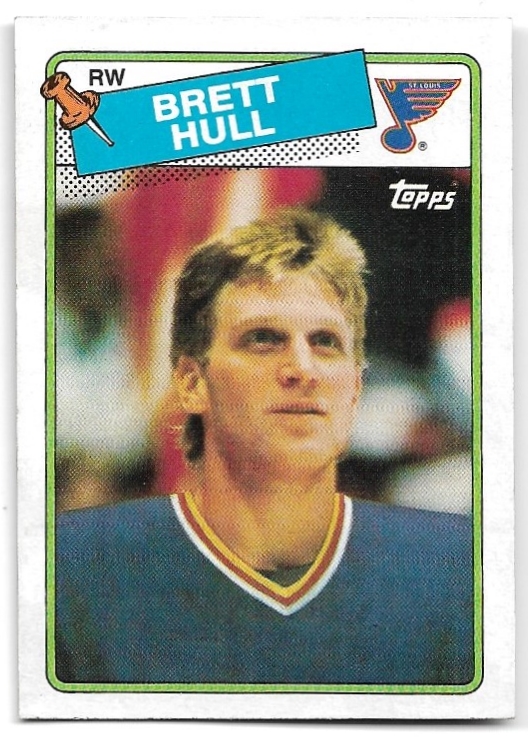 Rookie BRETT HULL 88-89 Topps