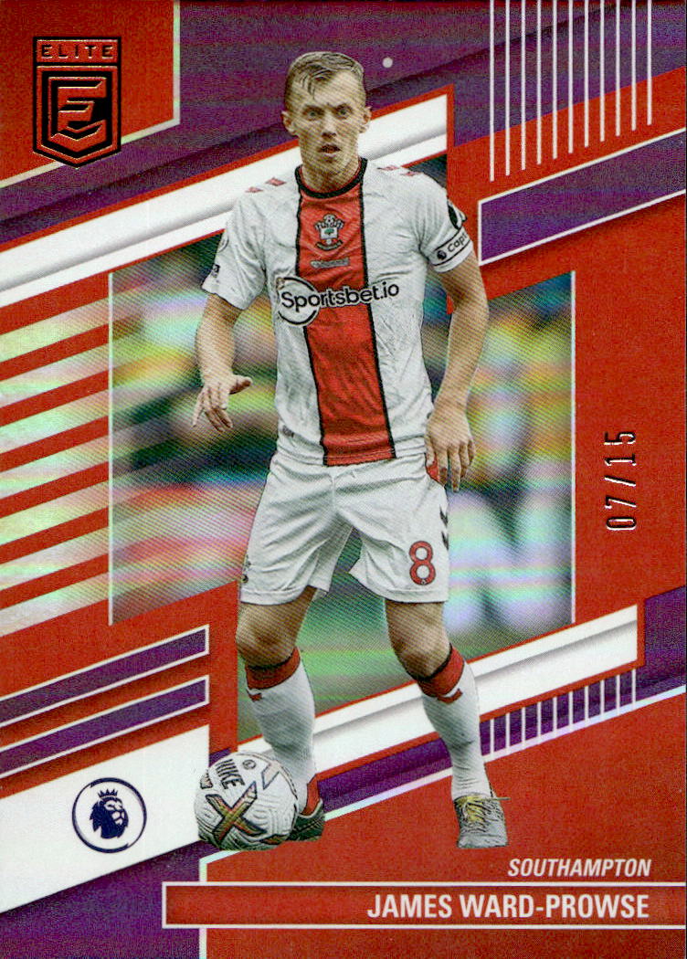 Purple JAMES WARD-PROWSE 22-23 Panini Donruss Elite Premier League /15 (tečka - špatný tisk)