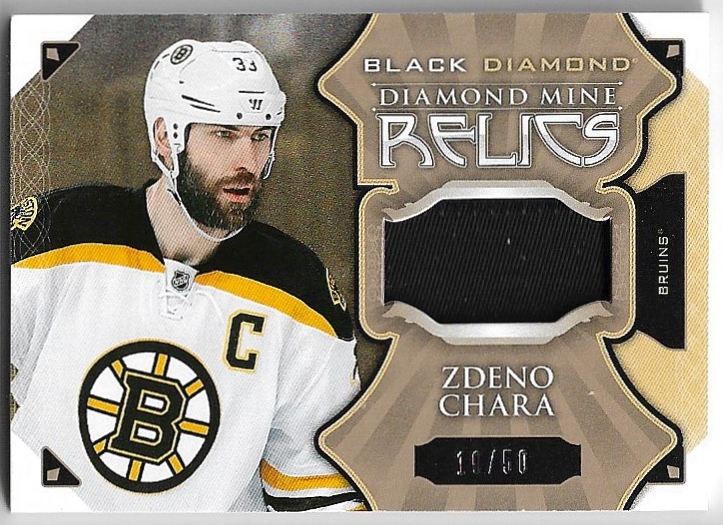 Patch Diamond Mine Memorabilia ZDENO CHÁRA 15-16 UD Black Diamond /50