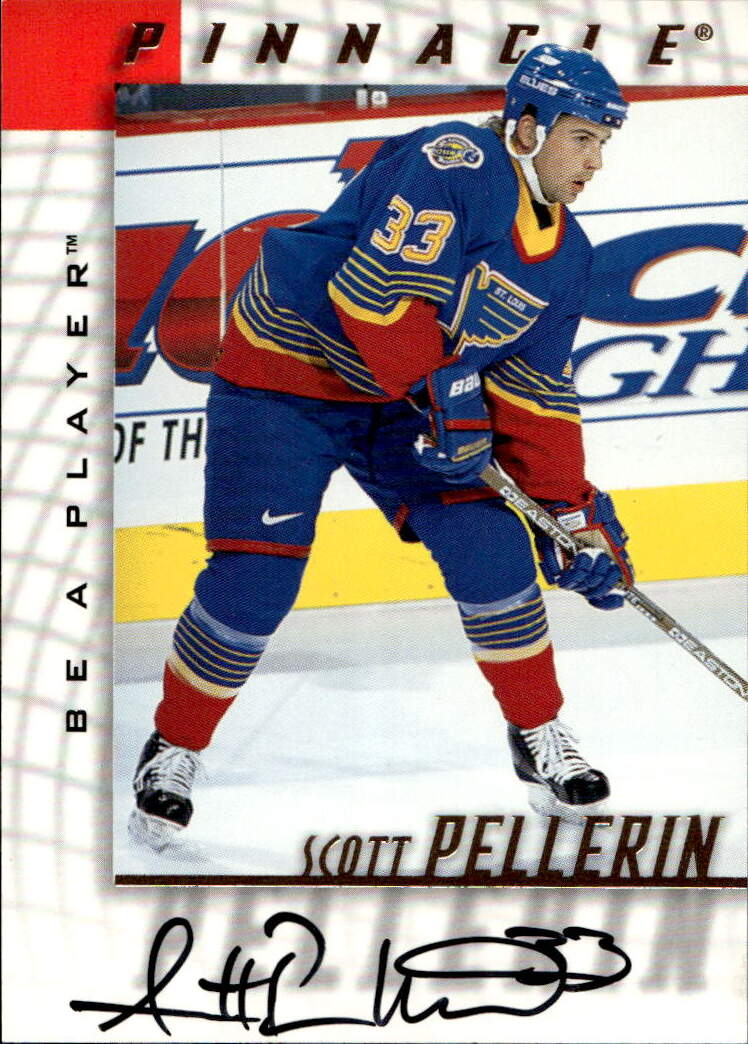 Autograph SCOTT PELLERIN 97-98 Pinnacle Be A Player