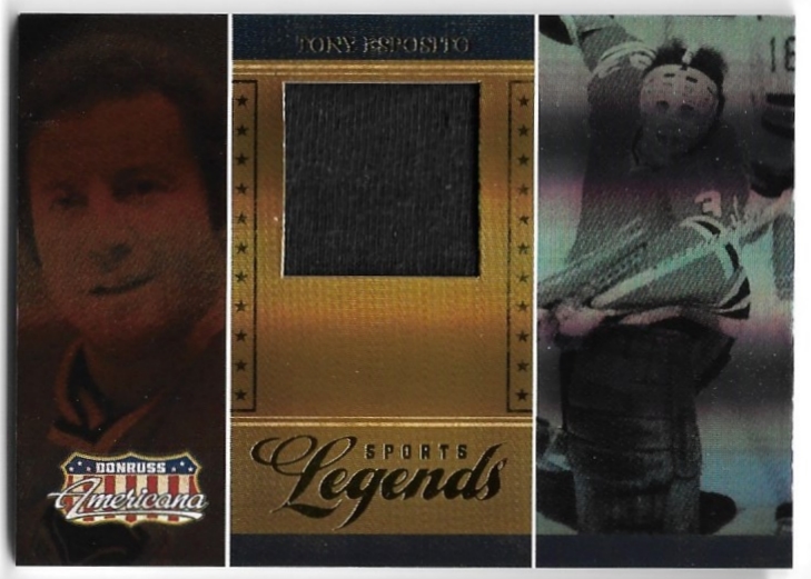 Jersey Sports Legends Materials TONY ESPOSITO 2007 Donruss Americana /500