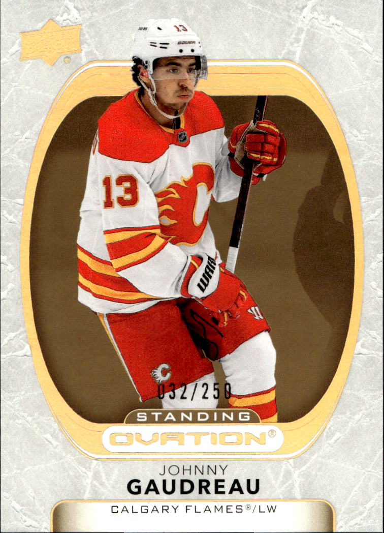 Gold Spectrum Standing Ovation JOHNNY GAUDREAU 21-22 UD Ovation /250