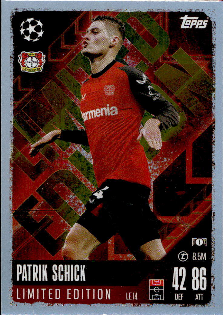 Limited Edition PATRIK SCHICK 24-25 Match Attax UCL