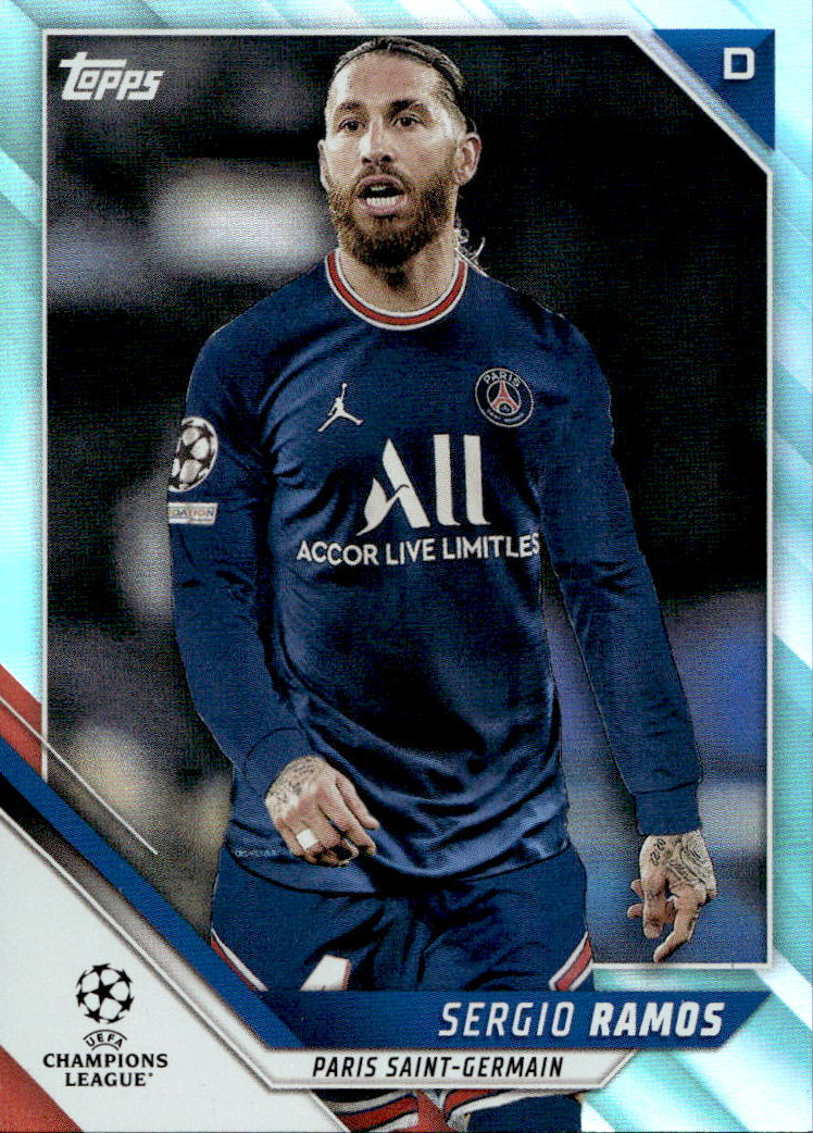 Aqua Foil SERGIO RAMOS 20-21 Topps UCL /299