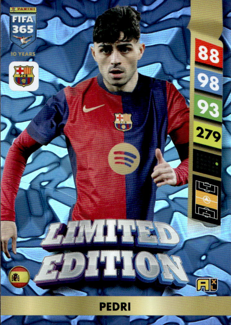 Limited Edition PEDRI 2025 Panini FIFA 365