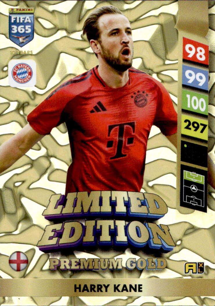 Premium Gold Limited Edition HARRY KANE 2025 Panini FIFA 365