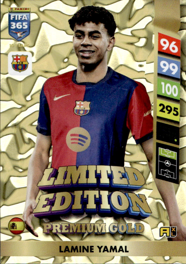 Premium Gold Limited Edition LAMINE YAMAL 2025 Panini FIFA 365