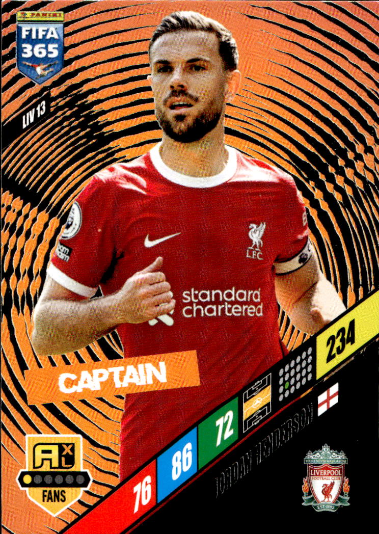 Captain JORDAN HENDERSON 2024 Panini FIFA 365