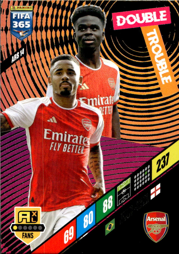 Double Trouble JESUS/SAKA 2024 Panini FIFA 365