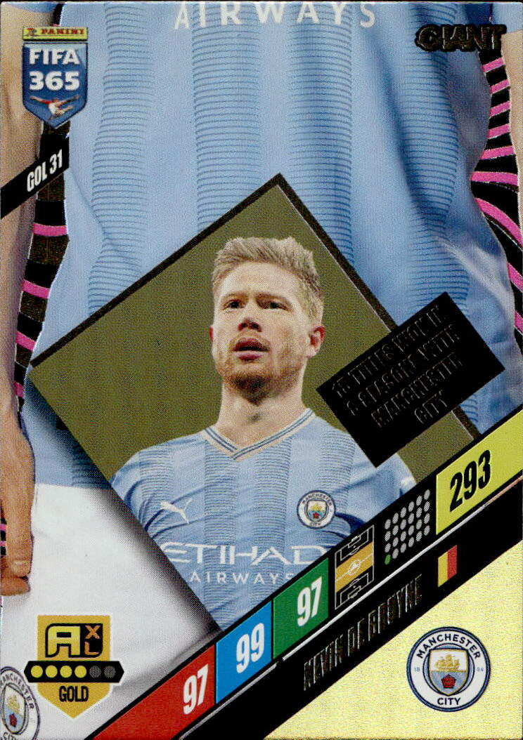 Giant KEVIN DE BRUYNE 2024 Panini FIFA 365