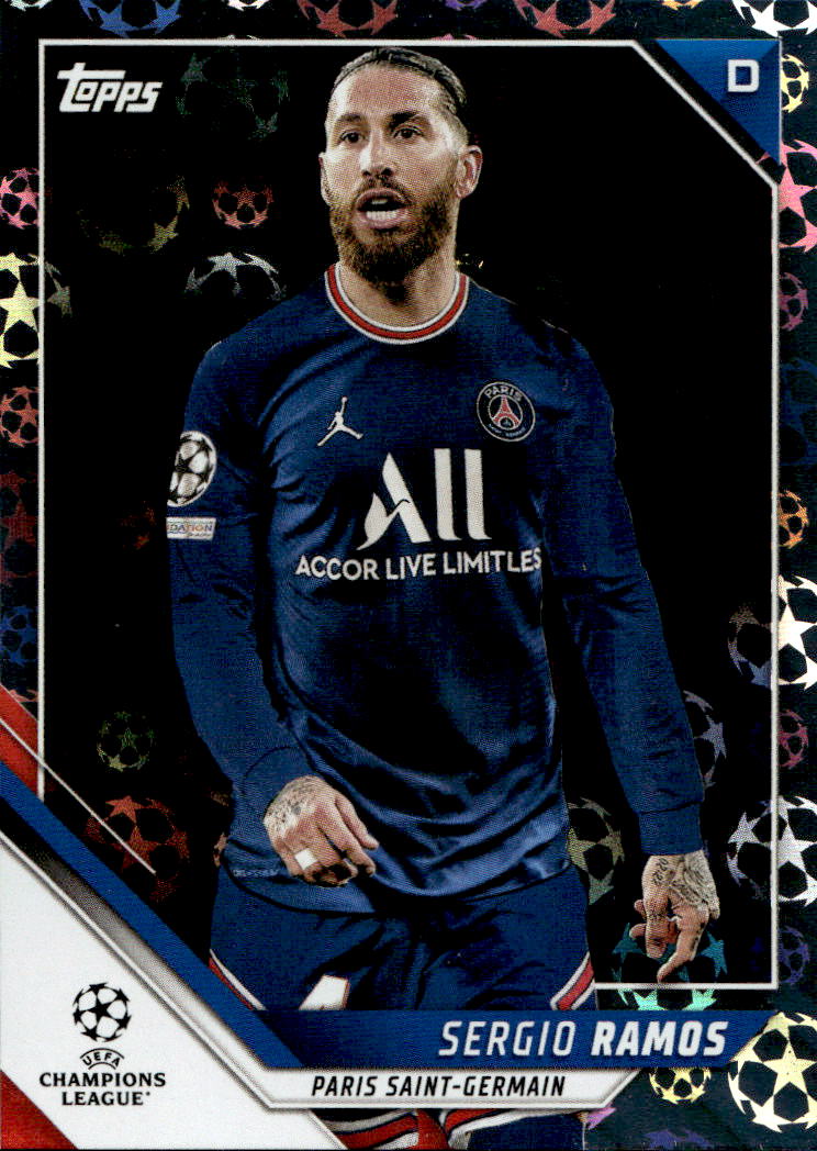 Starball Foil SERGIO RAMOS 21-22 Topps Chrome UEFA Champions League