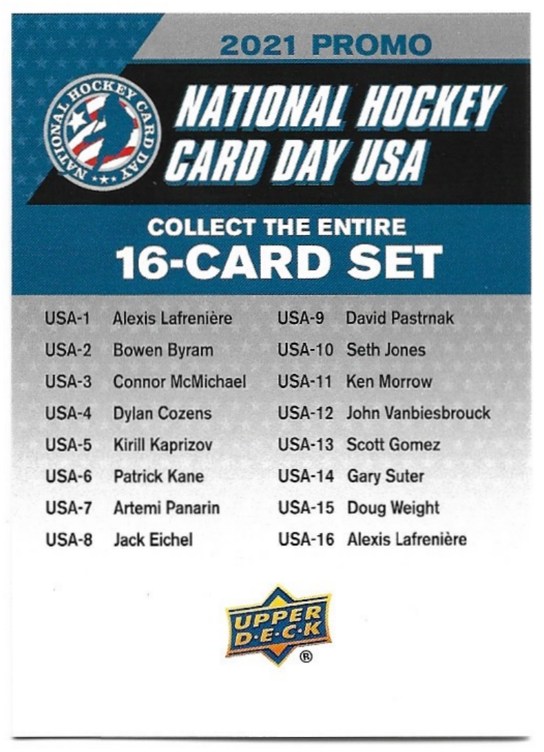 Checklist 20-21 National Hockey Card Day USA