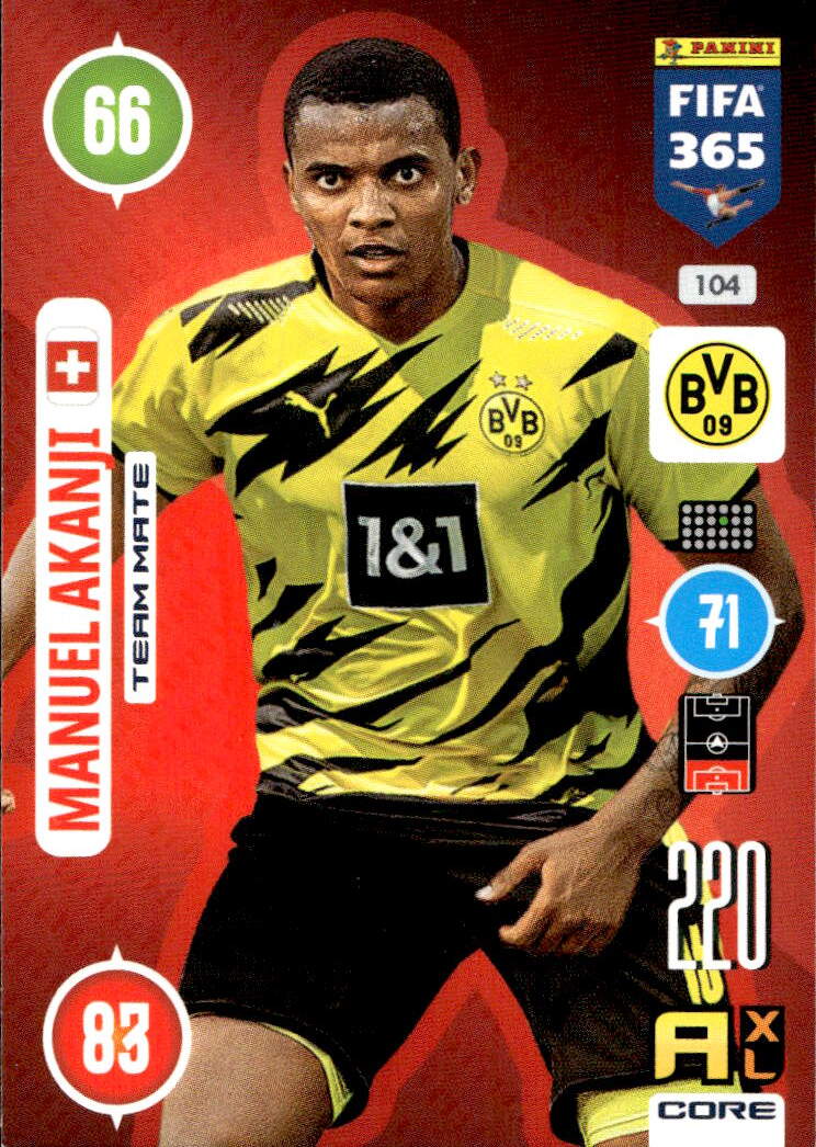 MANUEL AKANJI 2021 Panini FIFA 365