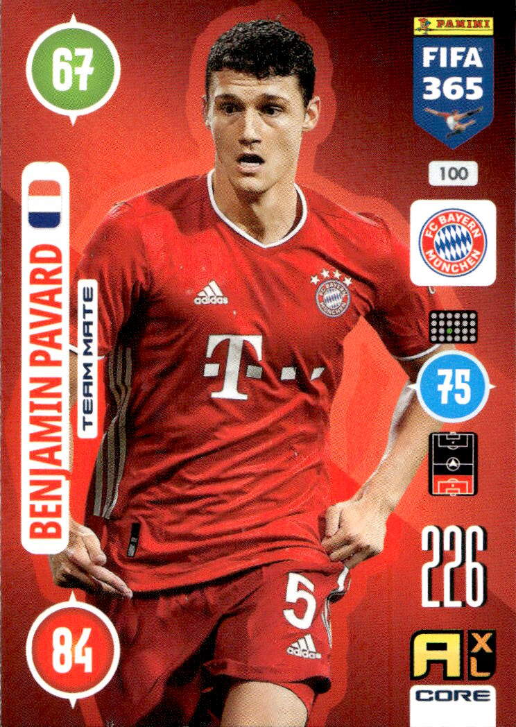 BENJAMIN PAVARD 2021 Panini FIFA 365