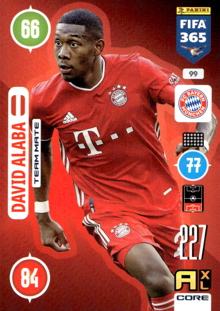 DAVID ALABA 2021 Panini FIFA 365