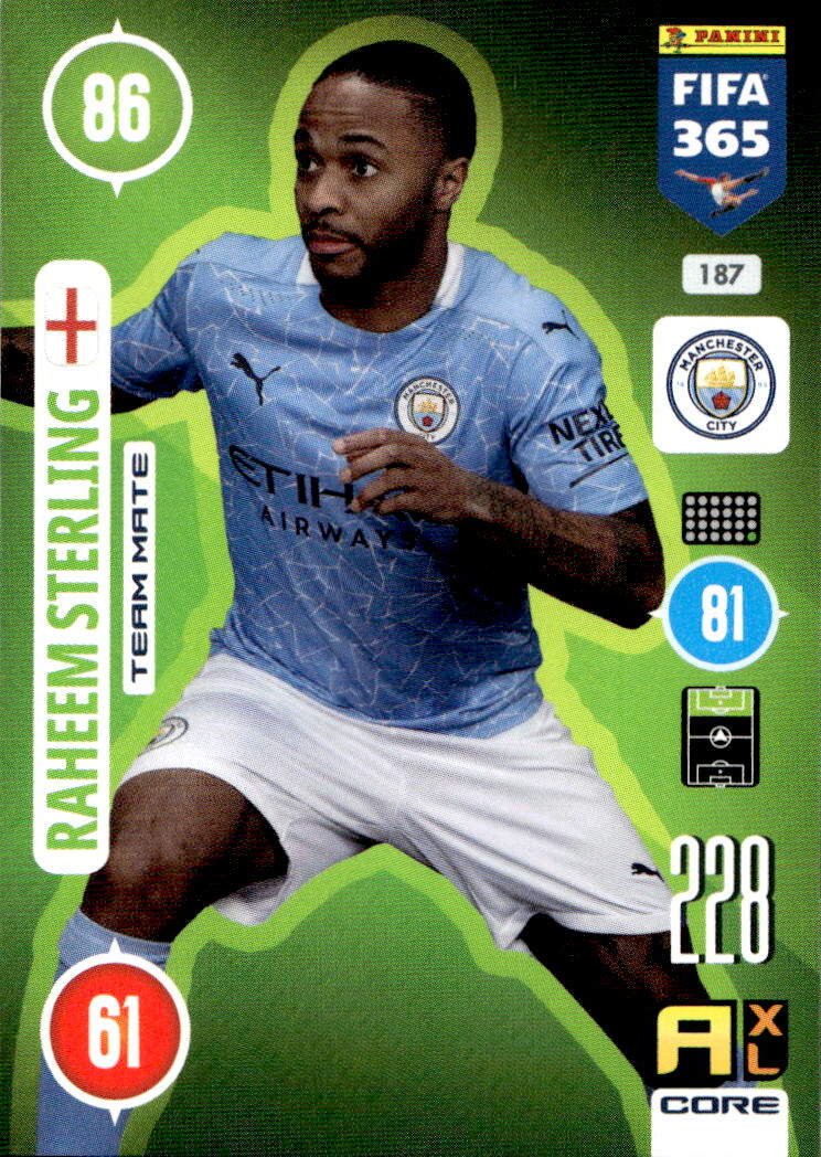 RAHEEM STERLING 2021 Panini FIFA 365