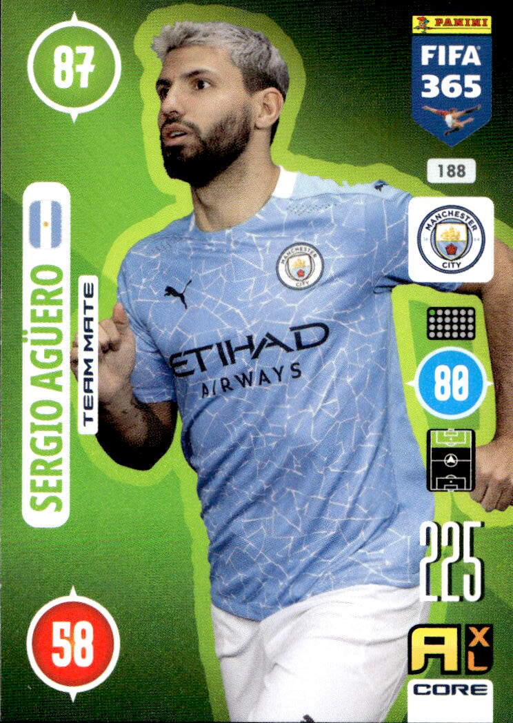 SERGIO AGUERO 2021 Panini FIFA 365