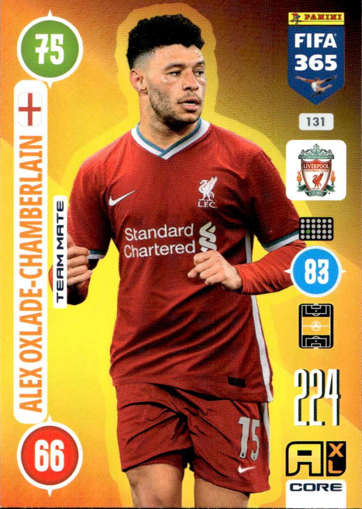 ALEX OXLADE-CHAMBERLAIN 2021 Panini FIFA 365