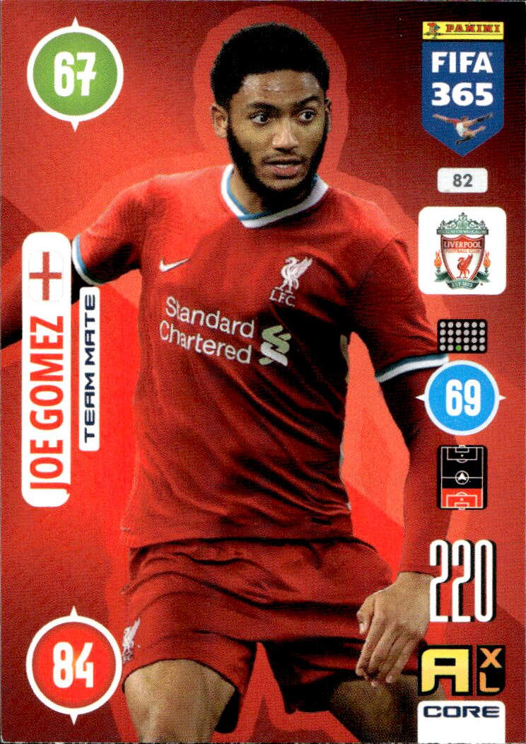 JOE GOMEZ 2021 Panini FIFA 365