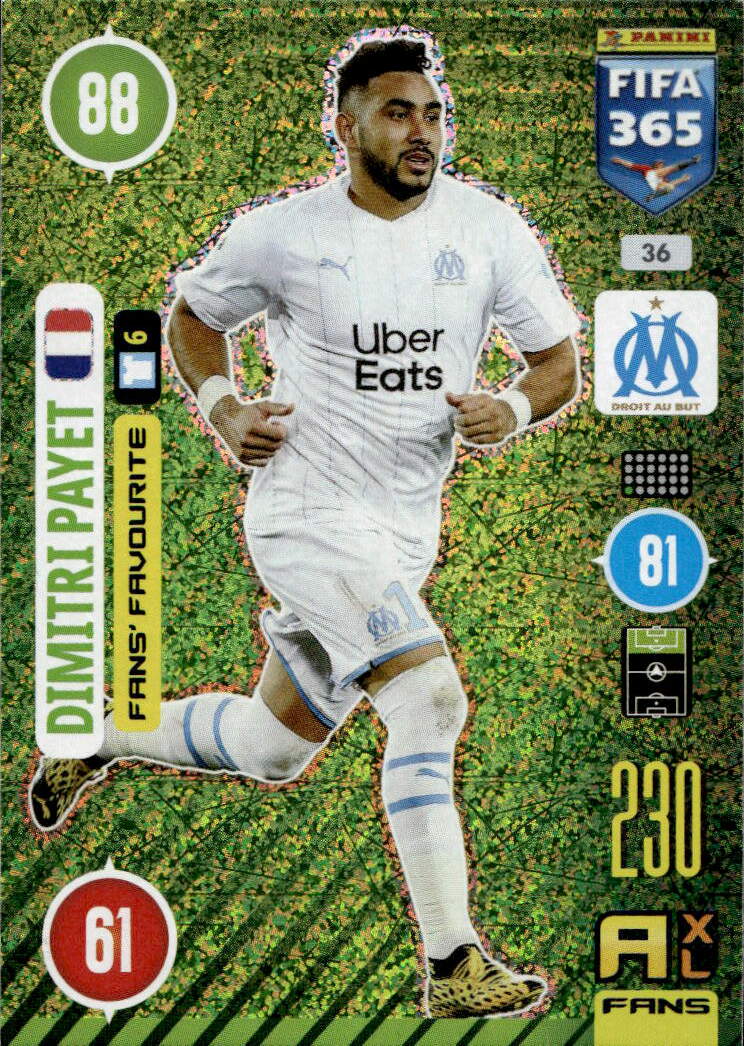 Fans Favourite DIMITRI PAYET 2021 Panini FIFA 365