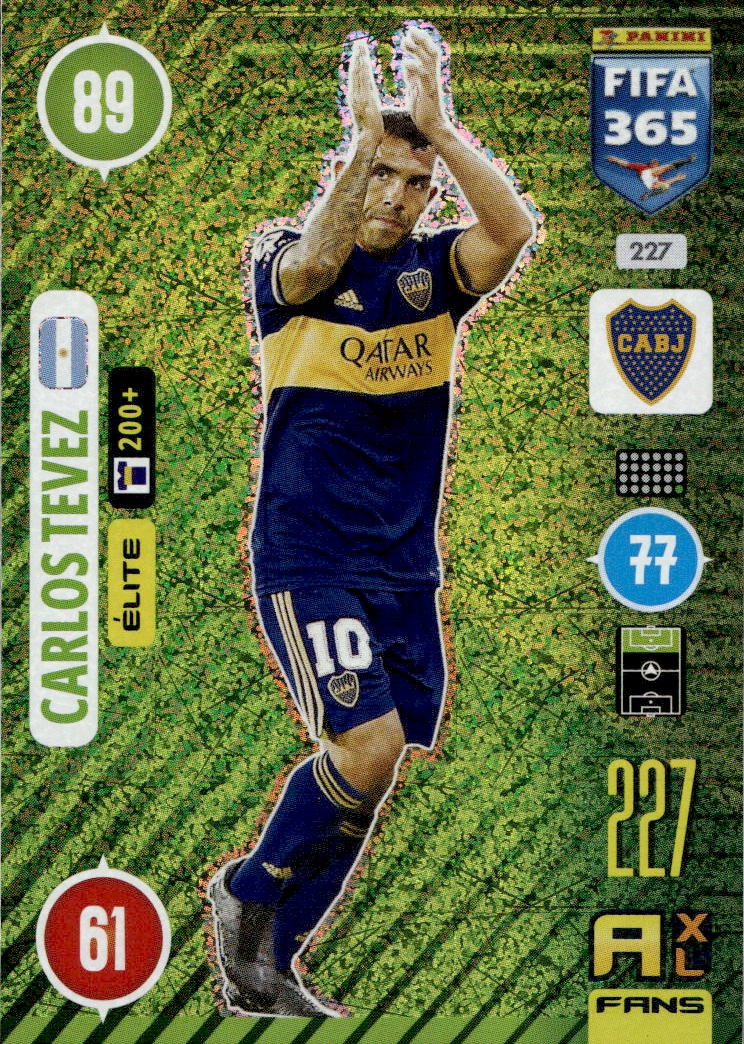 Elite CARLOS TEVEZ 2021 Panini FIFA 365