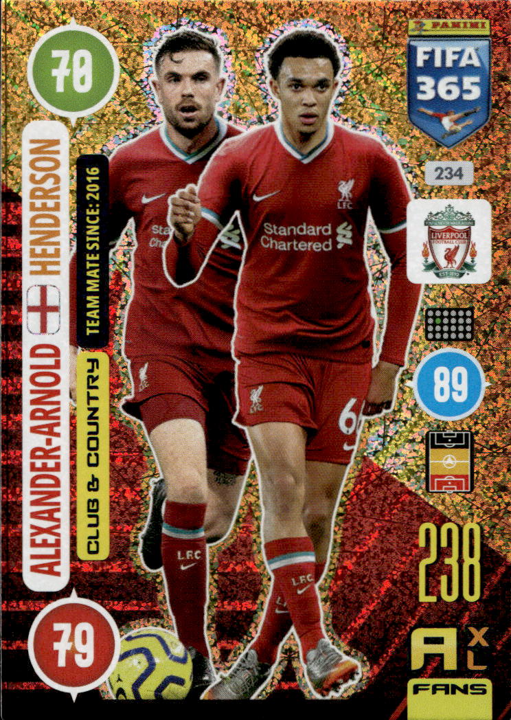 Club & Country HENDERSON/ALEXANDER-ARNOLD 2021 Panini FIFA 365