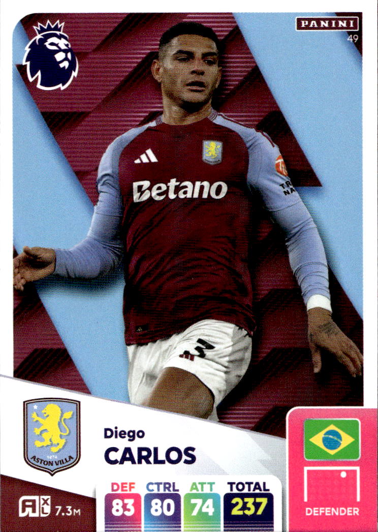 DIEGO CARLOS 2025 Panini Adrenalyn XL Premier League