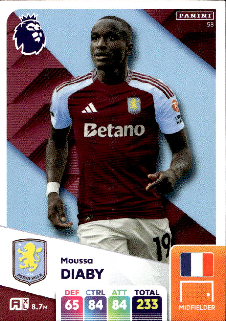 MOUSSA DIABY 2025 Panini Adrenalyn XL Premier League