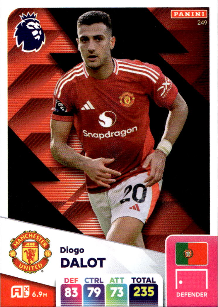 DIOGO DALOT 2025 Panini Adrenalyn XL Premier League