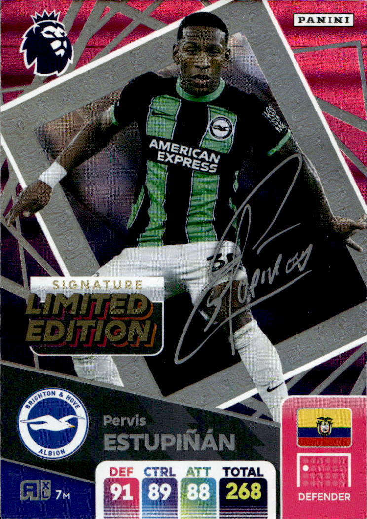 Signature Limited Edition PERVIS ESTUPINAN 2025 Panini Adrenalyn XL Premier League