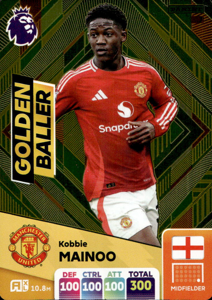 Golden Baller KOBBIE MAINOO 2025 Panini Adrenalyn XL Premier League