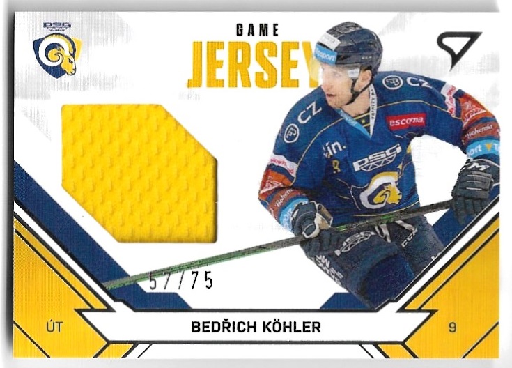 Game Jersey BEDŘICH KOHLER 21-22 SportZoo ELH Serie 2 /75