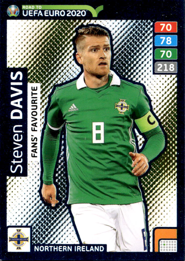 Fans Favourite STEVEN DAVIS 2020 Adrenalyn Road to UEFA Euro