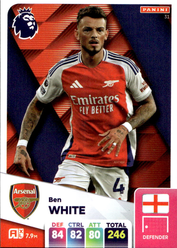 BEN WHITE 2025 Panini Adrenalyn XL Premier League